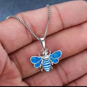 Bee Opal Sterling Necklace